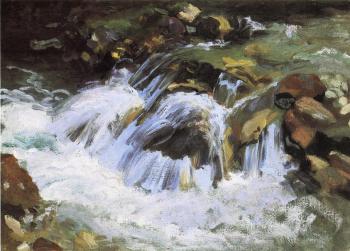 約翰 辛格 薩金特 A Mountain Stream, Tyrol